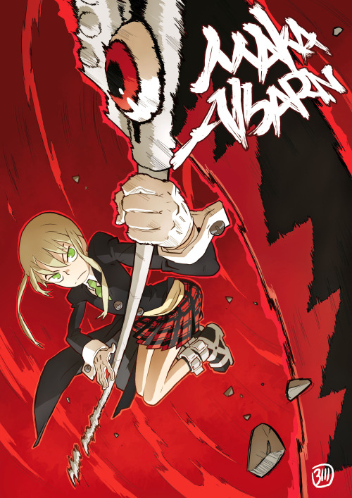 A few more little tributes (a bit older), respectively to-Maka Albarn from Soul Eater,-Mamala from S