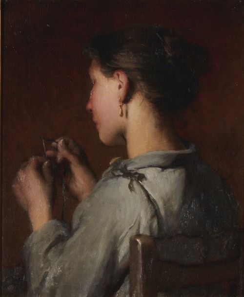 Désiré François Laugée“The Young Seamstress”