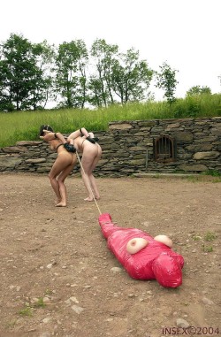 superiorblackdommes:  FASTER I SAY or else it will be one of you on the end of this rope.