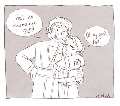 sylphee: I got a whole bunch of requests for Garmadon and Lloyd hugs so here’s these c:(tips j