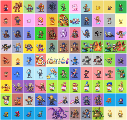 Finally got every single unique character known to be in smash ultimate sprited!Now all that’s left 