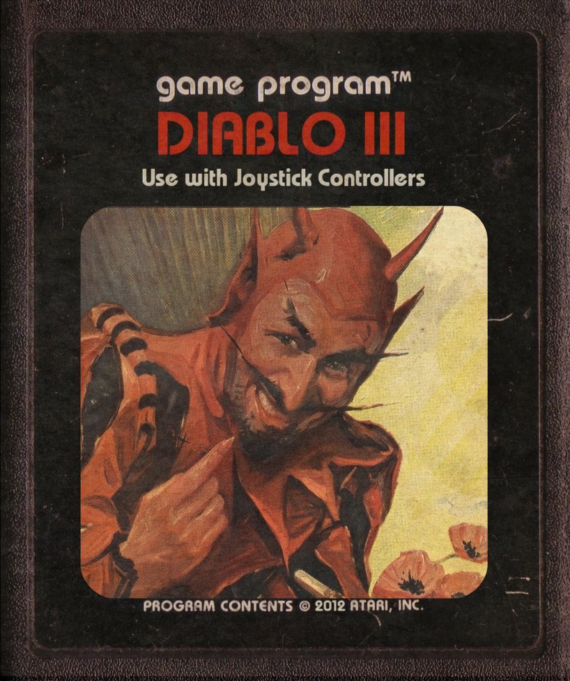 otlgaming:  MODERN GAMES AS ATARI CARTRIDGES (Part 2) Due to the overwhelming feedback