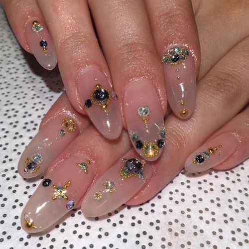 @krocaine #handpainted #gelnail #nailart #VanityProjectsMIA (at Vanity Projects Miami)