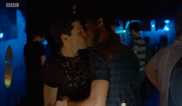 theheroicstarman:  Jacob Ifan and Andrew Hawley kissing in Cuffs, Episode 2. 