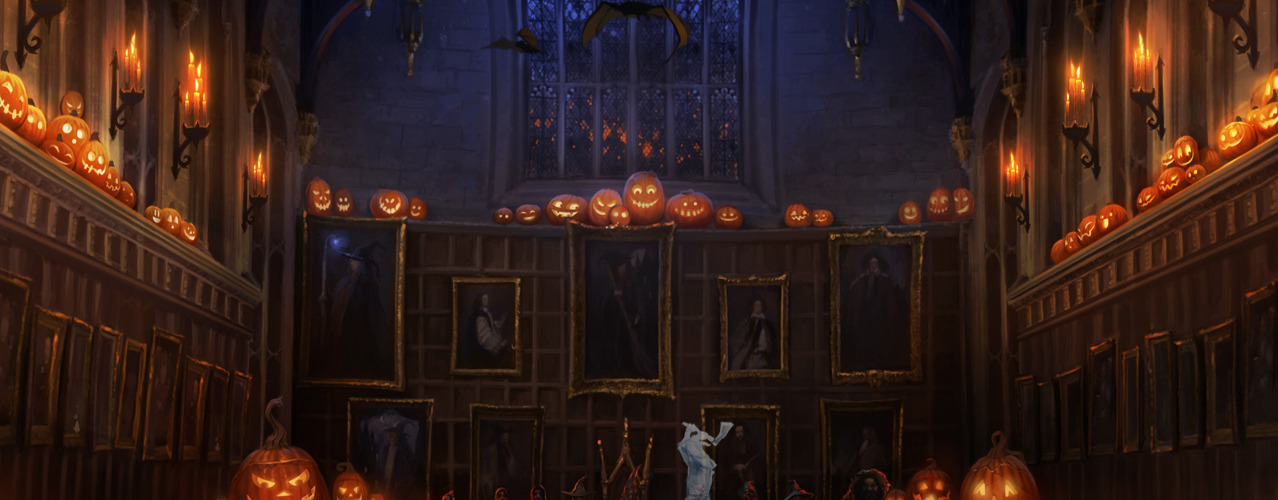 gothiccharmschool:  Hogwarts at Halloween. 