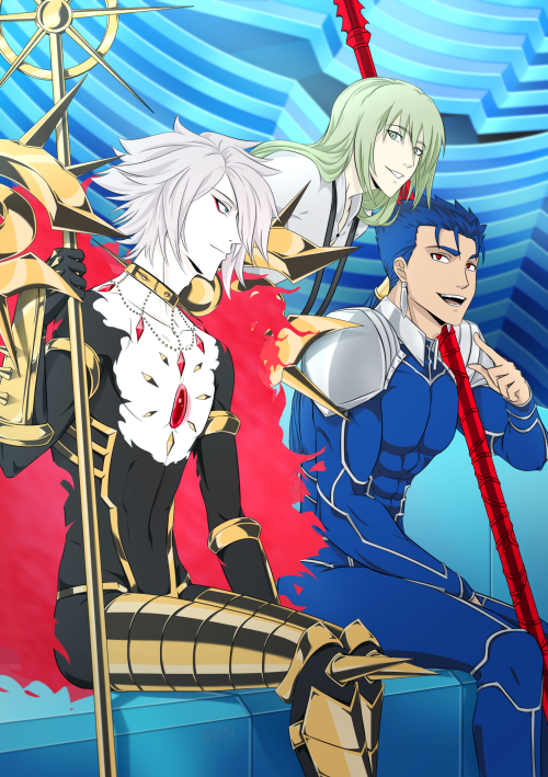 jaskdraws:My contribution to Piercing Strike: A FGO Lancers Zine!I’ve been eager to post this for a 