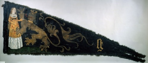 Battle standard of Ghent, painted by Agnes van den Bossche, 1482.Agnes van den Bossche (c. 1435–40 –