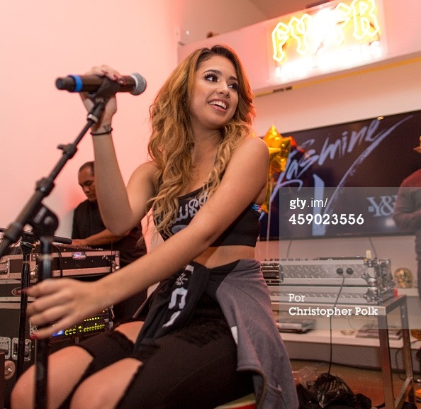 jasminev-news:  November 14th: Jasmine at her EP release party with Young &amp;