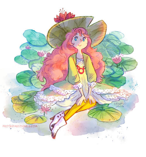 proteidaes: A little drawing of Bel’s sweet girl Nynphi!! ✨✨ ((I gotta draw all the plant chil