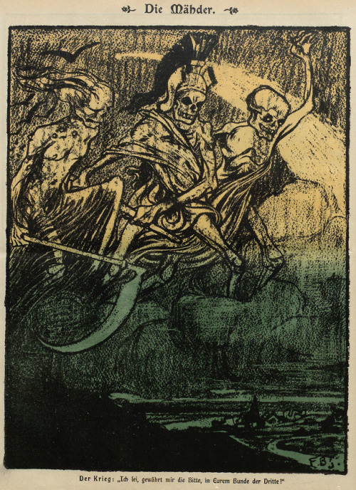 Fritz Boscovits (1871-1965), ‘Die Mähder’ (The Mowers), “Nebelspalter”, Sept