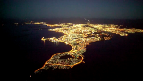 a-modern-major-general: Aerial photo of Reykjavík (Iceland, 2015).