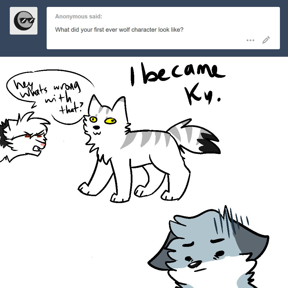 sianiithesillywolf:It works for Ky because he’s a SABER tooth dire wolf. However,