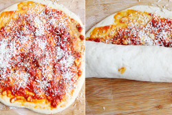 vegan-yums:  Deliciously Cheezy Vegan Pizza Scrolls (Bread Rolls) / Recipe