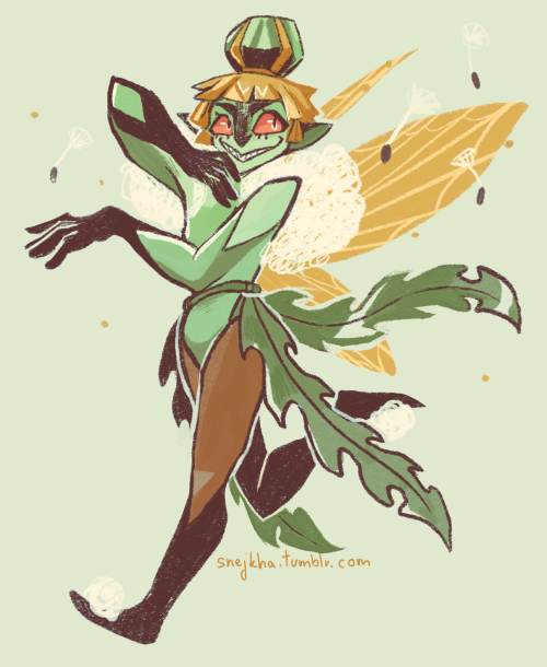 snejkha:  Dandelion fairy, she leaves your garden totally messed up, but is still fun to hang out with hhh