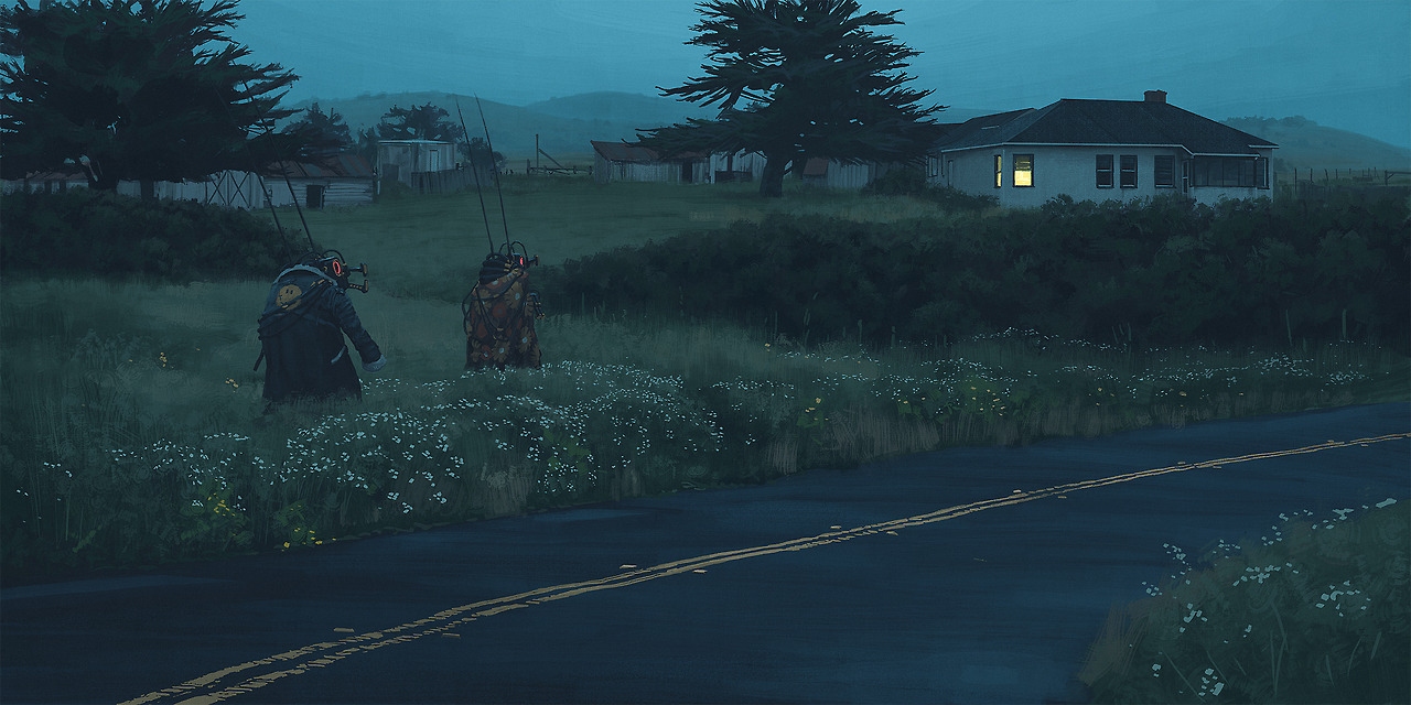 simonstalenhag: I’ve been super busy with the upcoming book The Electric State,