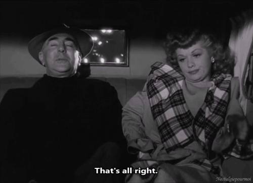 Lucille Ball & George Zucco in Lured, 1947. Directed by Douglas Sirk. [1/4]