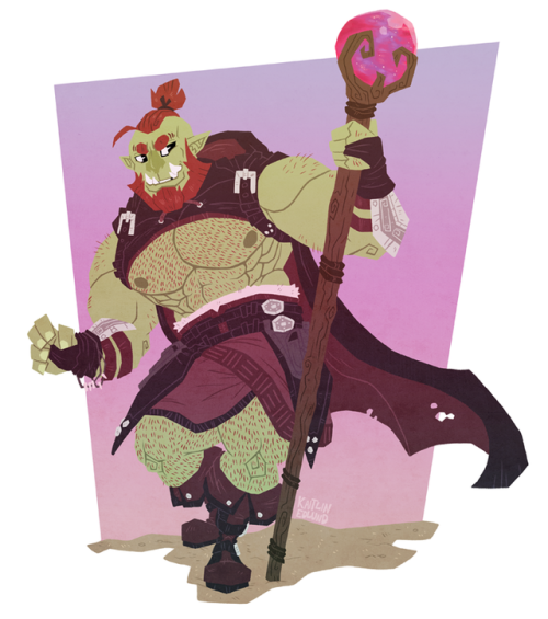 commodorepompadour: I’m back with another super rad orc! haha I had so much fun with this comm