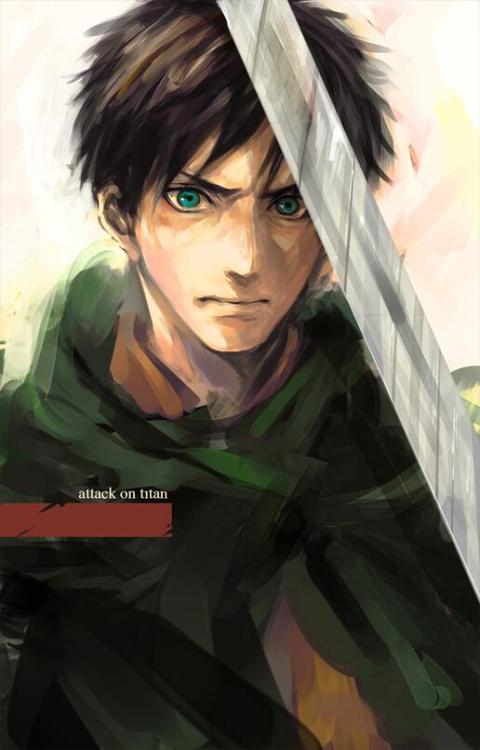 beautiful-illusion-wonder:  Captain Levi, the Shiganshina Trio, and Jean Kirschtein by つよ丸 