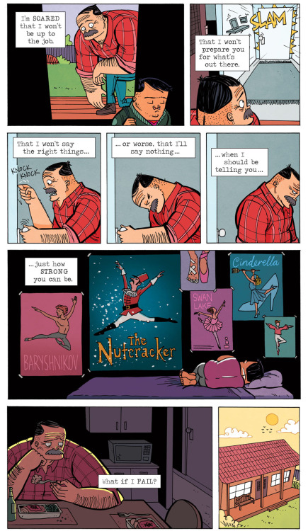 ironbite4:  zenpencils:  US AGAINST THE WORLD by Gavin Aung Than This is the third appearance of the Ballet Boy and his father. You can read PART 1 and PART 2.  I love this so much. 