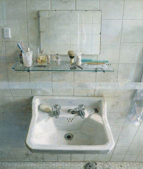 Antonio López García (Spanish, b. 1936, Tomelloso, Spain) - Lavabo y Espejo (Sink And Mirror), 1967,