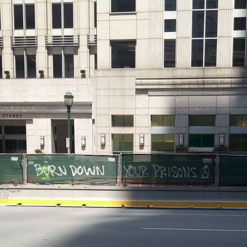 “Burn down your prisons” in downtown Philadelphia