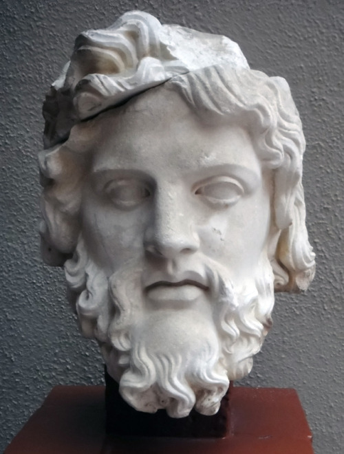 Head of Zeus.  Artist unknown; Flavian period (69-96 CE).  From Ephesus; now in the Ephesus Archaeol