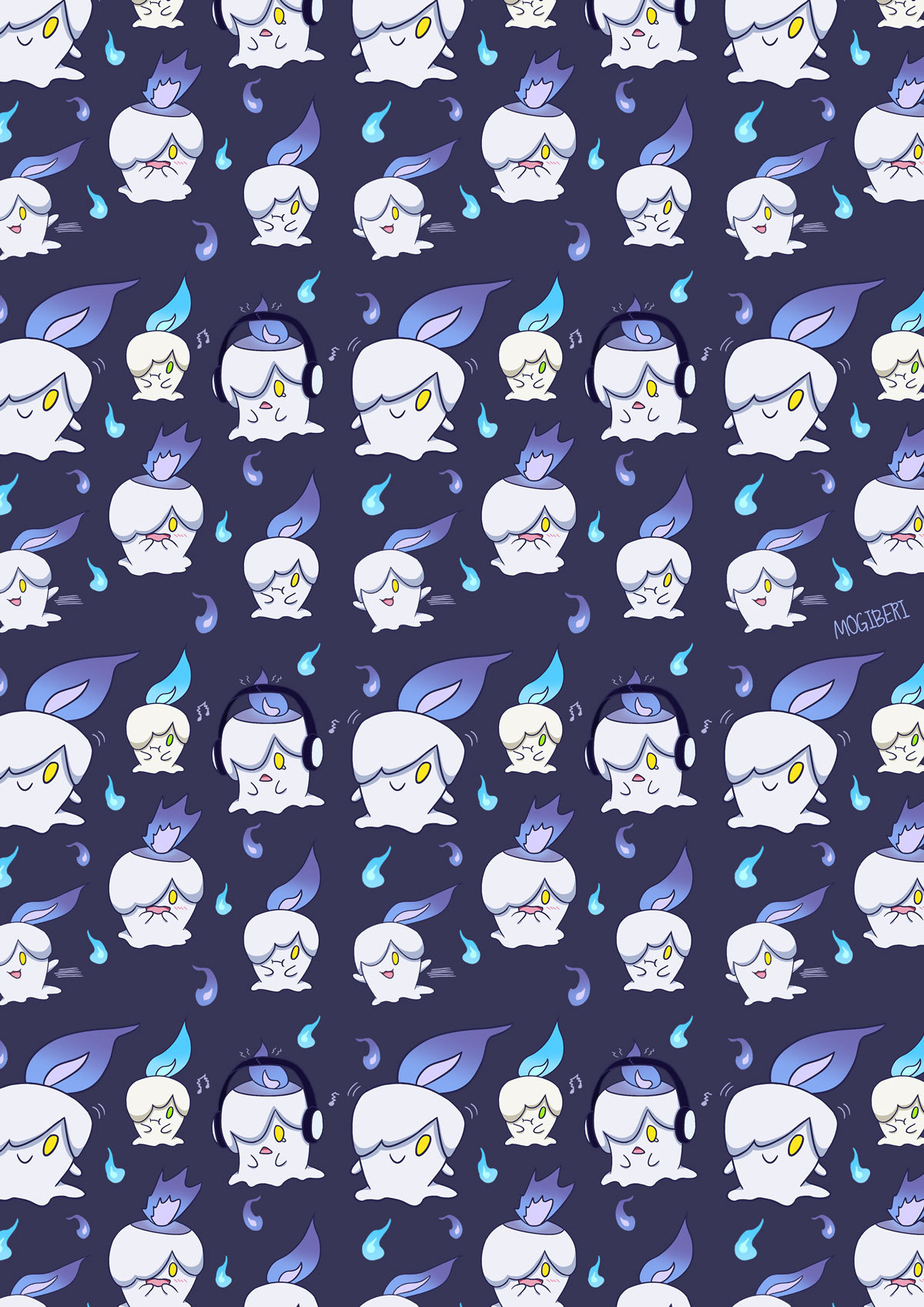 mogiberi:Missed the first Wednesday of October but here it is! A seamless Litwick