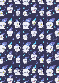 mogiberi:Missed the first Wednesday of October but here it is! A seamless Litwick wallpaper for the month of Halloween! 4 more spooky Wednesdays to go :)