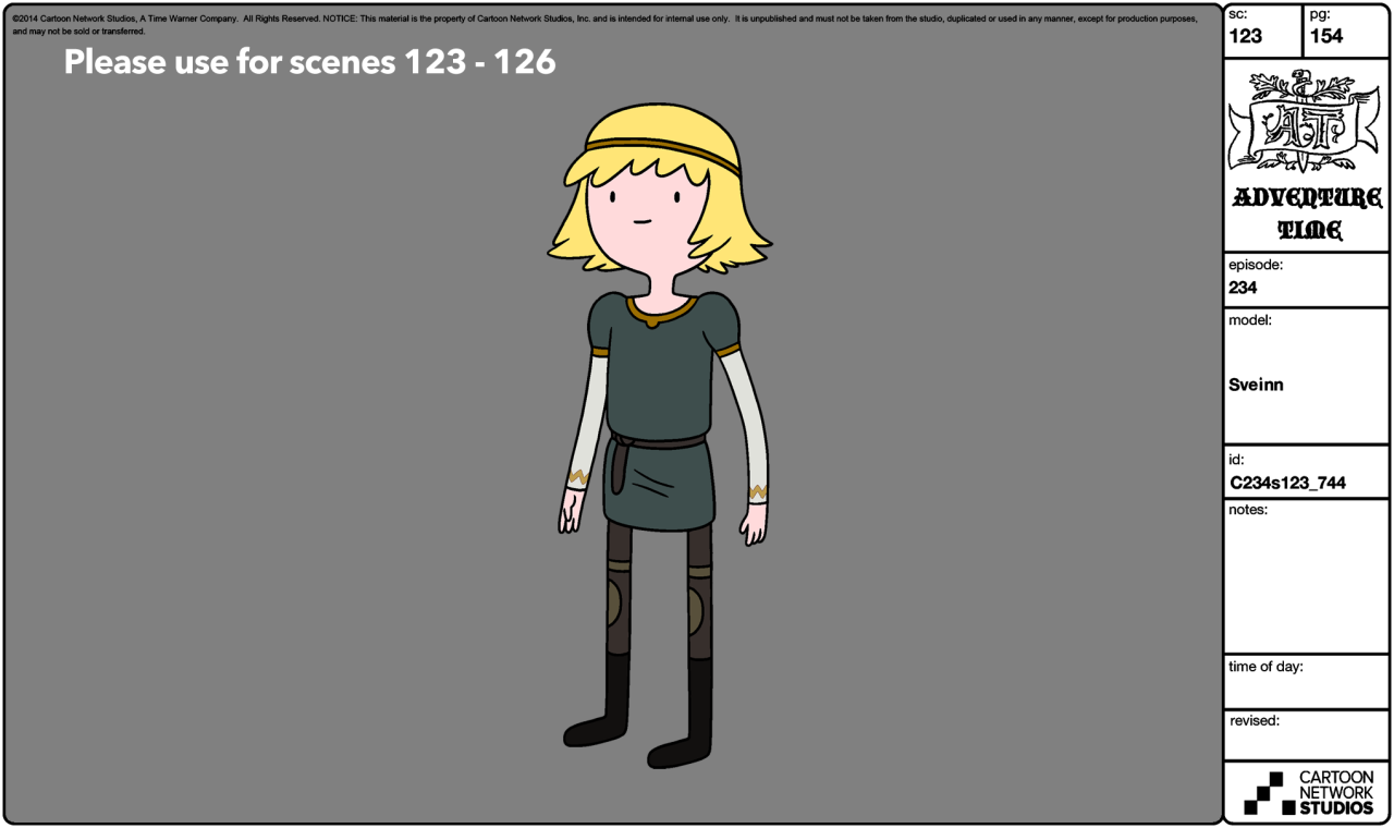 selected character model sheets from Broke His Crowncharacter &amp; prop supervisor