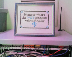 izacless:  Cross Stitch done and in its new home. 