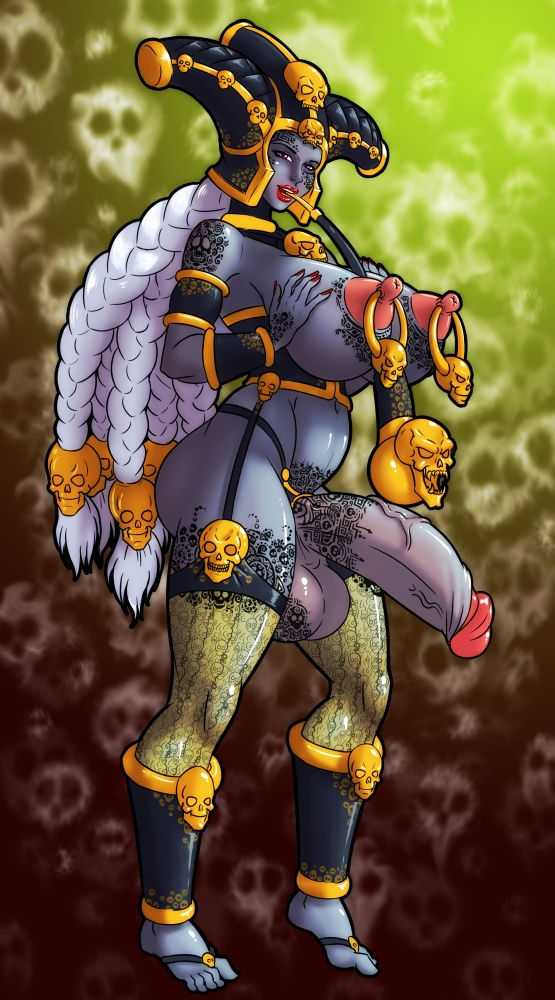 futaonfemme:  schwartzcorderouy:  Demien  She has a slight skull motif…