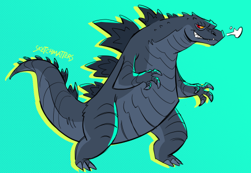 Godzilla! Practice for something in the works.