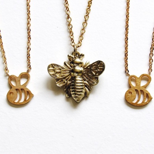 (On Sale!) Golden Bee Necklaces // Kloica Accessories 