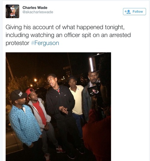 poker-cards:  jean-grey-o-lantern:  So last night cops arrested 7 protesters, then turned to the rest of the protesters and told them “we’ll release them without bond if you leave (stop protesting)” They literally turned their own dubiously legal