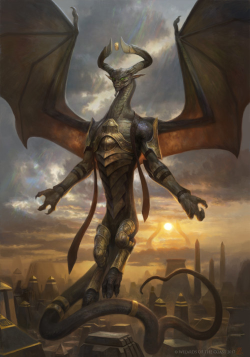 Nicol Bolas - &ldquo;Behold My Grandeur&rdquo; M:TG Archenemy  Zack Stella www.artst