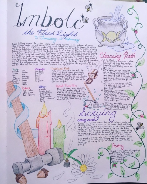 aspen-witch: My Imbolc grimoire pages Go to @aspen-witch to see my updated grimoire!