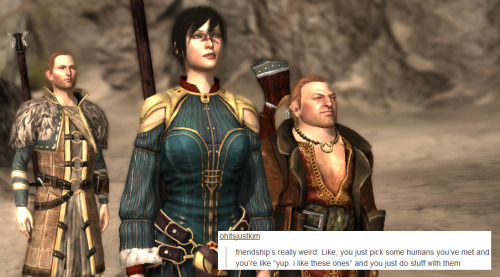 bubonickitten:Dragon Age II + text posts — Varric TethrasVarric &amp; Hawke’s friend