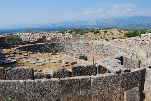ancientart: Grave Circle A in Mycenae is a 16th century BC royal cemetery situated to the south of t