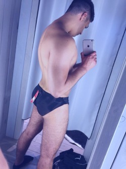 david2317:  ehuro:  Trying on speedos  From twink to beefcake. Not a bad transition