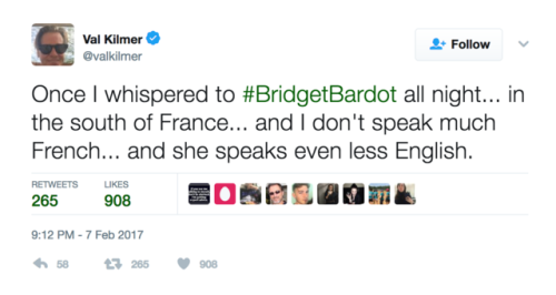 Val Kilmer’s Twitter Feed Is a Hidden Gem of Bizarre, Star-Studded Stories