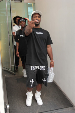 aagdolla:  Asap Ferg coming out the Bape store with his two homies in the back photo by aagdolla 
