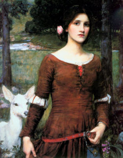 pagewoman:  The Lady Clare  by John William Waterhouse (1900)   