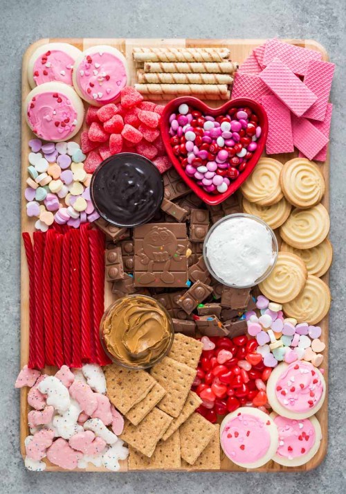 Galentines Day Dessert Charcuterie Board