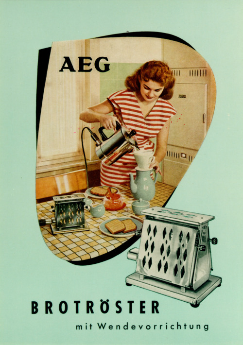 Advertising for the classic Behrens toaster, 1951. Firmenarchiv Electrolux