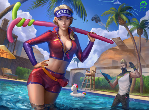 Fortnite&rsquo;s Paradise Palm Pool Party by ramzapsyru.