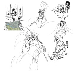 did some sketches for a project i have planed: naga siren wants to spread some love