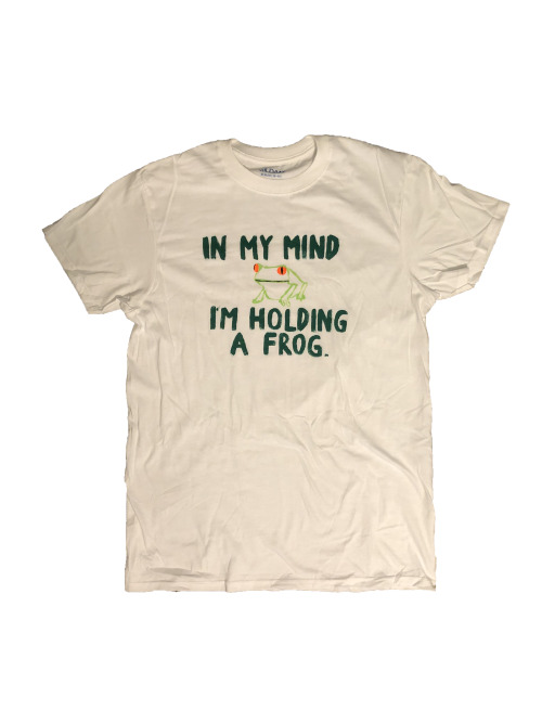 scrubbingpotatoes:Frog Tee hand painted by Mars Kneale@qolivejar