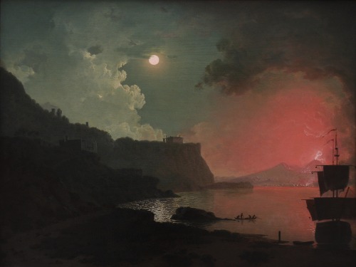 magictransistor:Joseph Wright of Derby, Various views of Vesuvius in Eruption (Oil paintings on canv