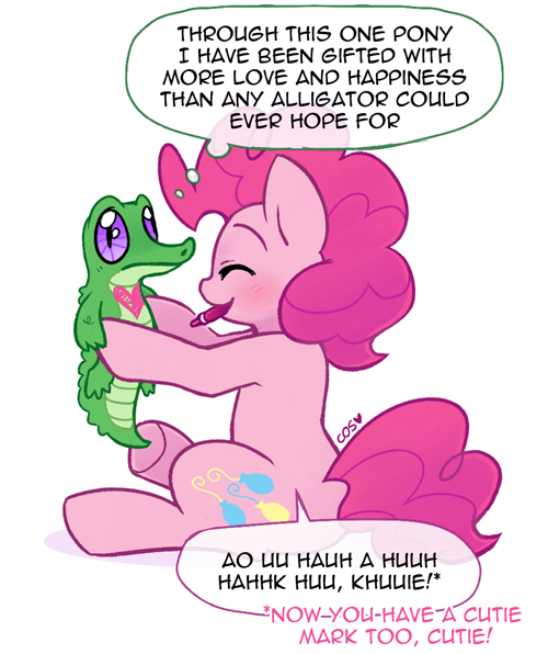 ponydreamdiary:  If there’s one thing of which we can be absolutely certain, it’s that Pinkie Pie loves her little alligator friend 