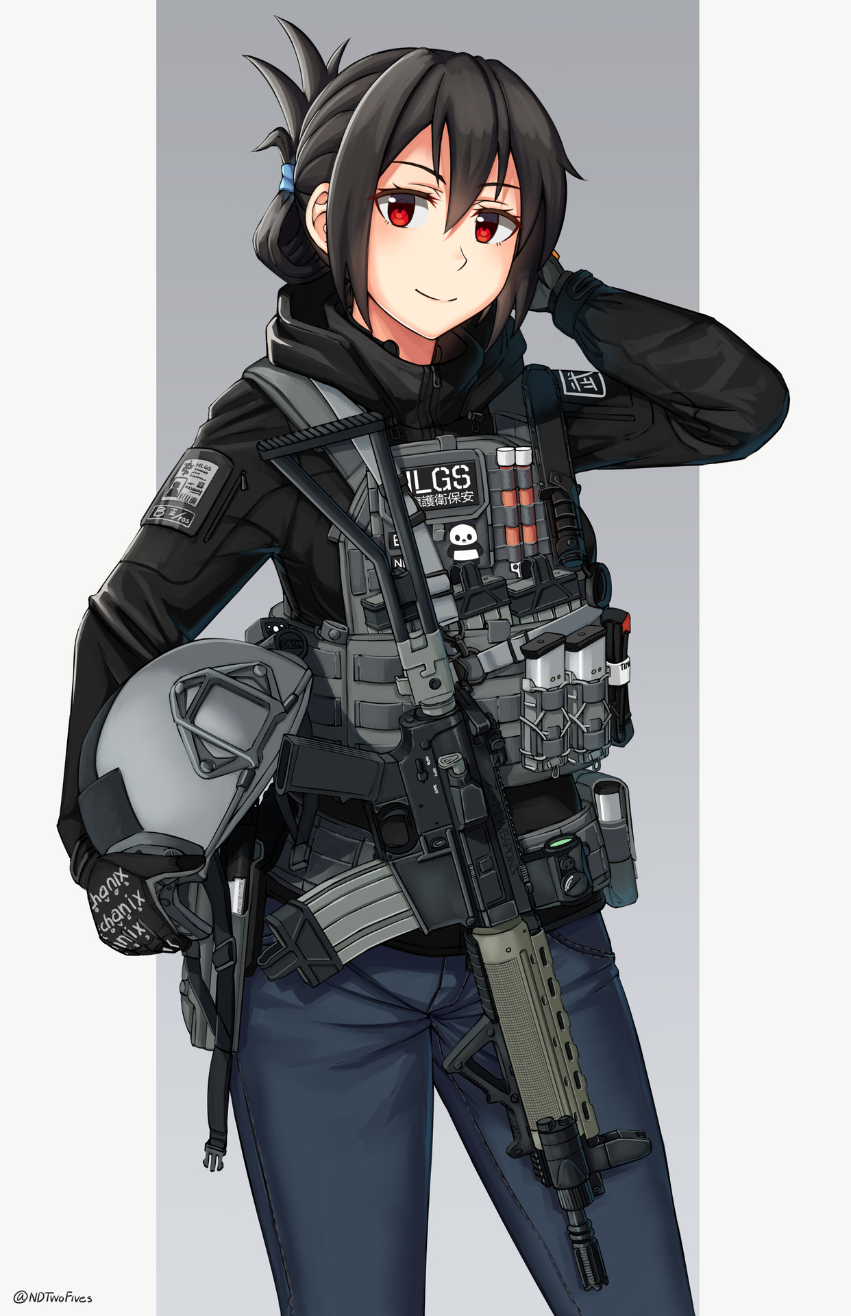 Tactical anime girl: Original character [digital (10 Jan 2019